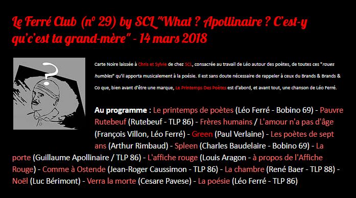 14/03/2018 What ? Apollinaire 