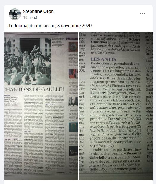 Stéphane Oron 08/11/2020 Le Journal du dimanche
