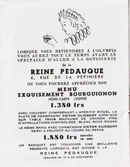 Léo Ferré - Programme Olympia