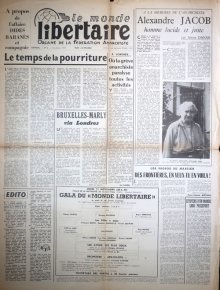 Léo Ferré - Gala du Monde Libertaire le 11 novembre 1955