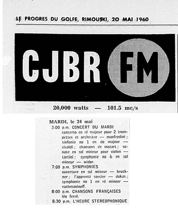 Léo Ferré - Le Progrès du Golfe (Rimouski), vendredi 20 mai 1960