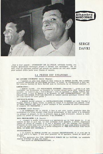 Léo Ferré à l'Alhambra Mars 1961