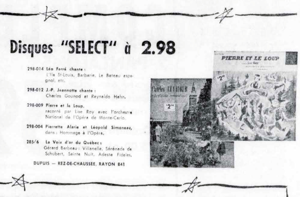 Léo Ferré - La presse, 1884- (Montréal), 14 décembre 1961, Dernière édition & Édition provinciale