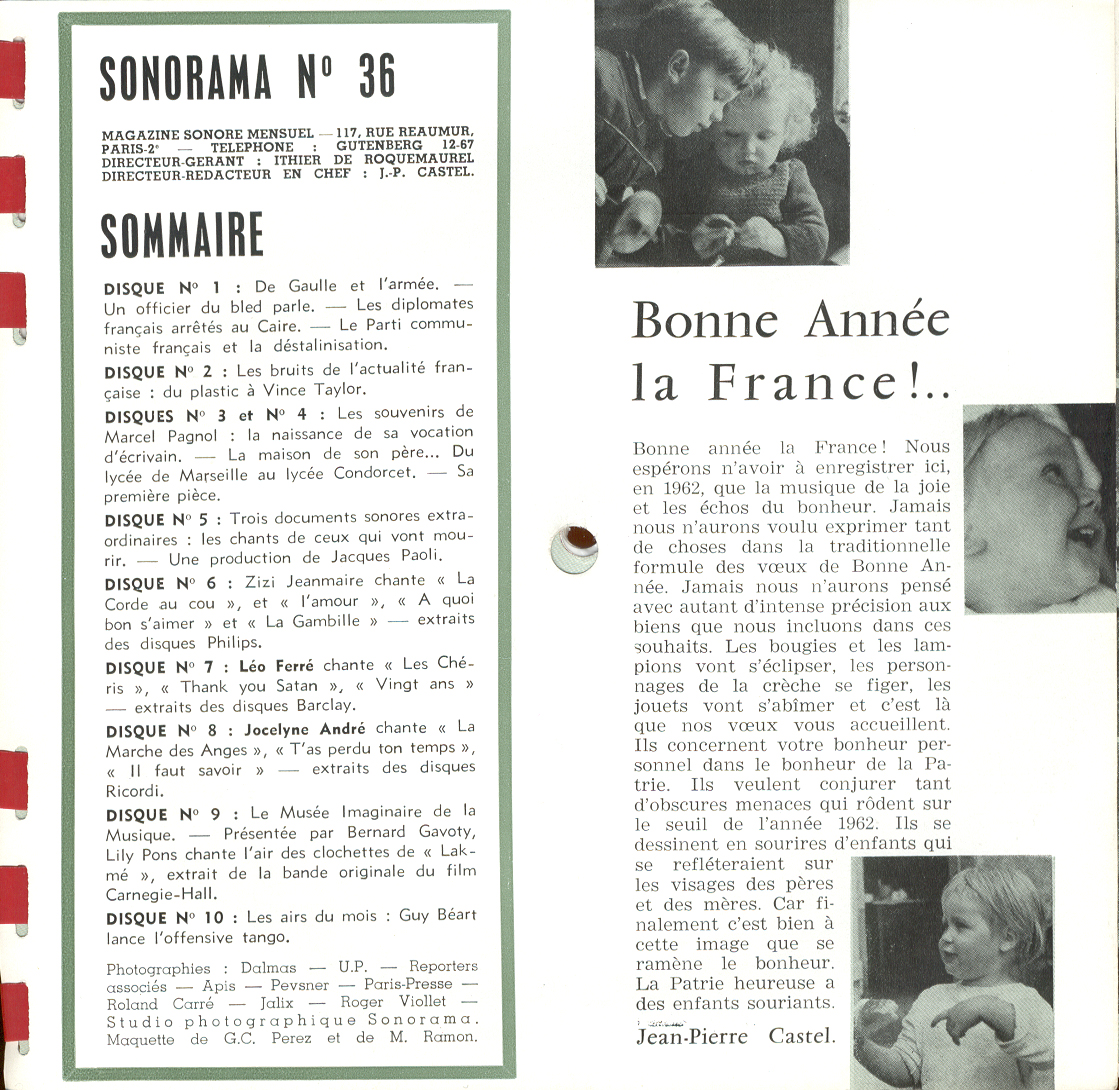 Léo Ferré - Léo Ferré - Sonorama n°36 - Janvier 1962