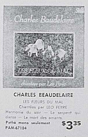 Léo Ferré - La presse, 1884- (Montréal), 7 septembre 1963, Supplément 1