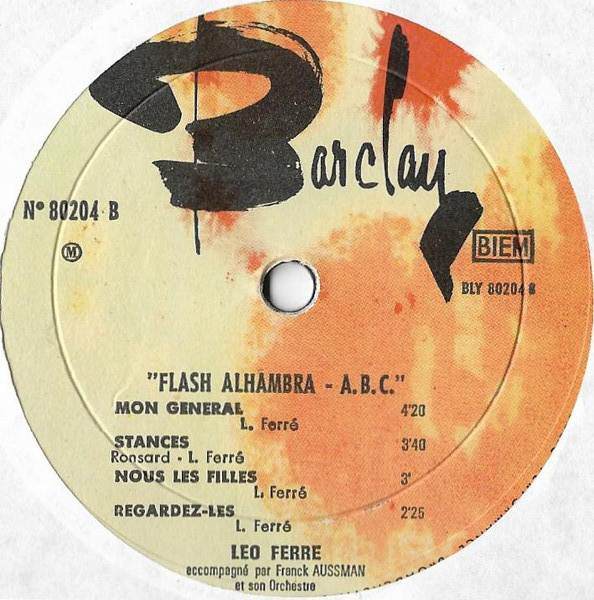 Léo Ferré - Flash Alhambra - ABC