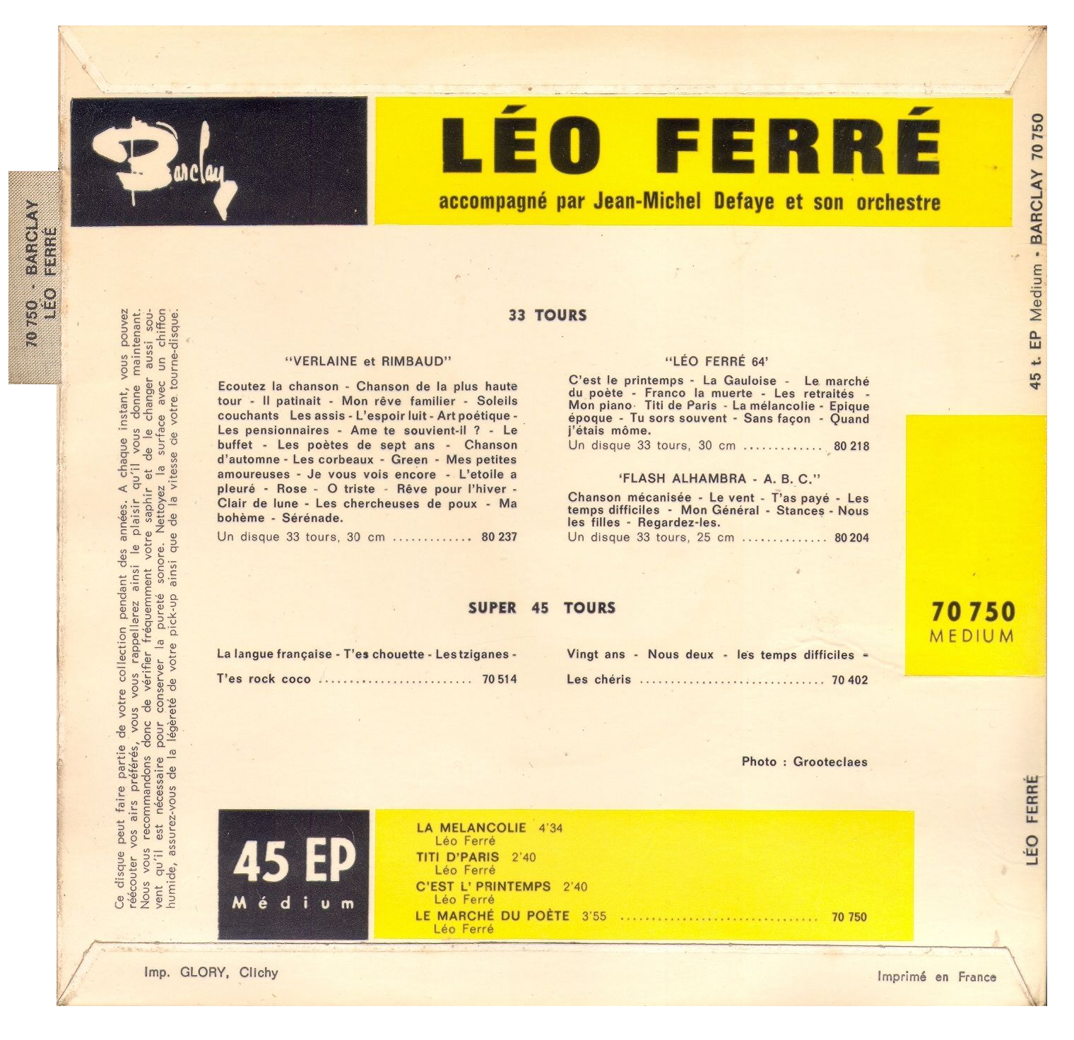 Léo Ferré - Barclay 70 750 (1)