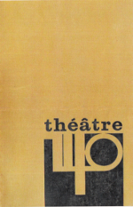Léo Ferré - Couverture du programme Théâtre 140 (Bruxelles)