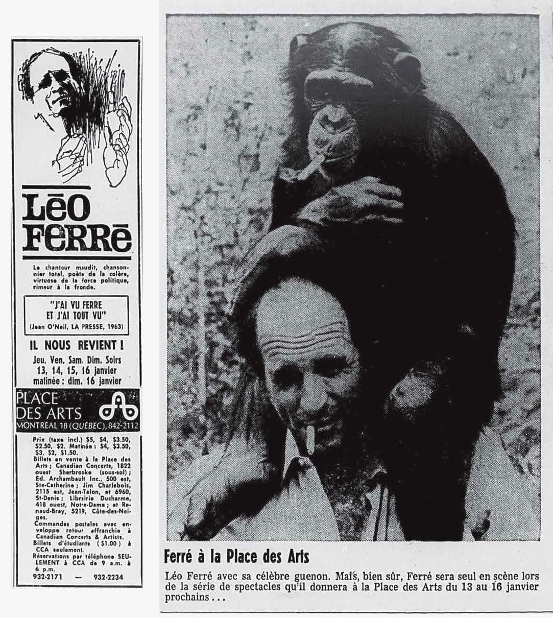 Léo Ferré - La presse, jeudi 6 janvier 1966