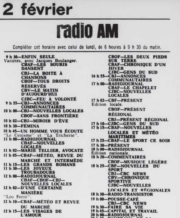Léo Ferré - Ici Radio-Canada, 1966-1985, 27 janvier 1968