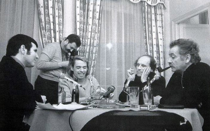 La rencontre Léo Ferré, Jacques Brel et Georges Brassens - 1969