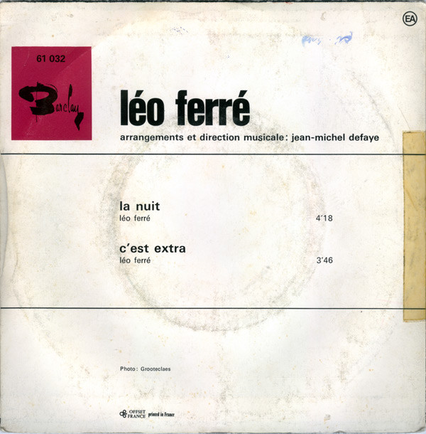 Léo Ferré - Barclay 61 032