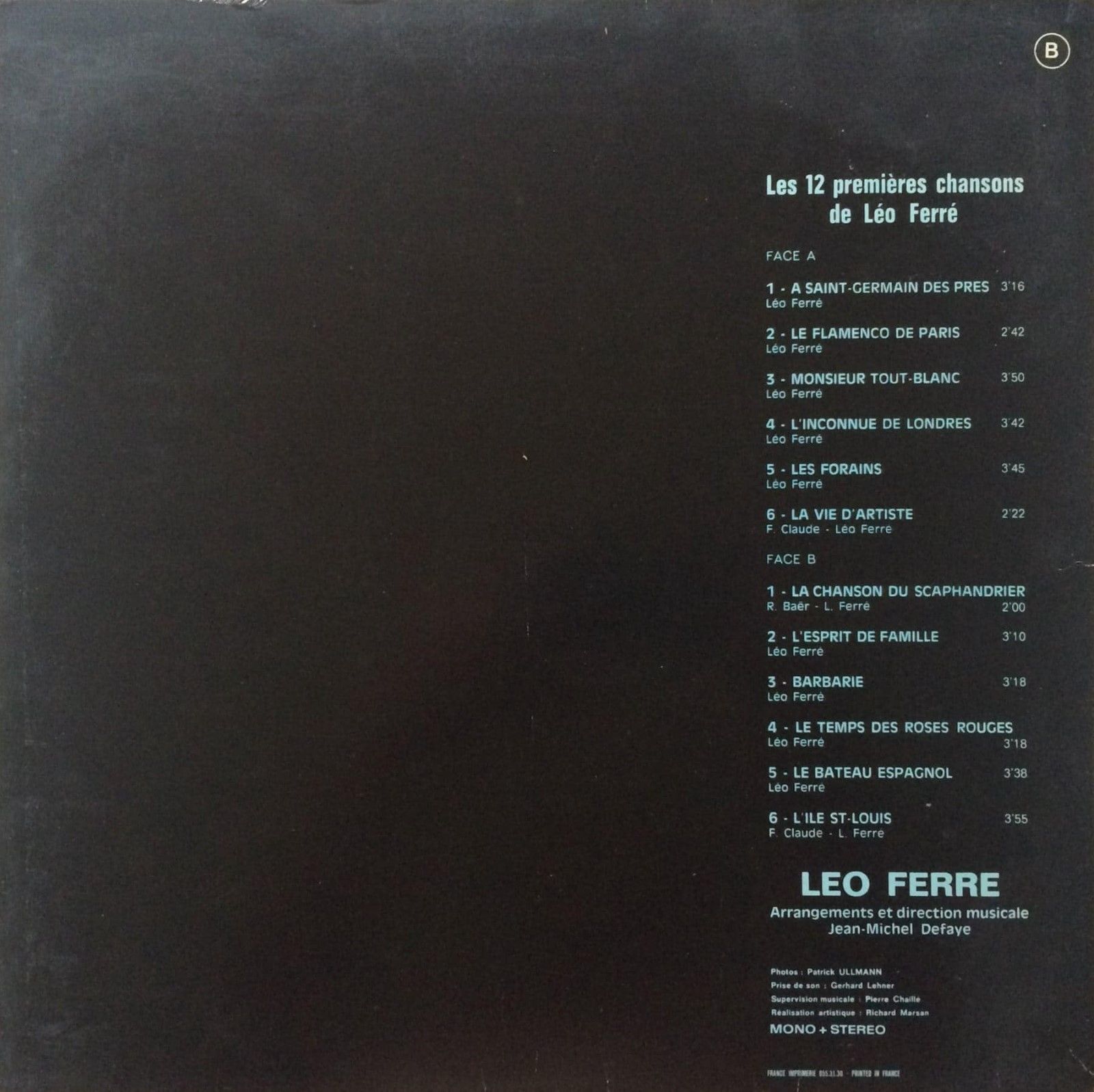 Léo Ferré - Barclay 80 393
