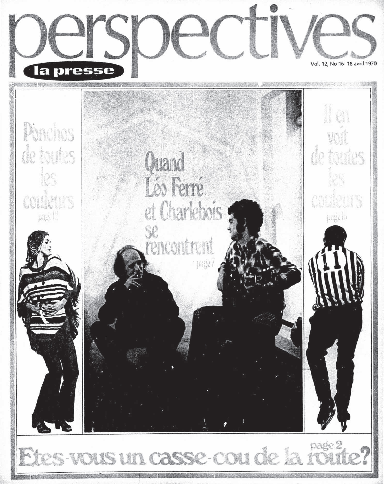 Léo Ferré - La presse, 1884- (Montréal), 18 avril 1970