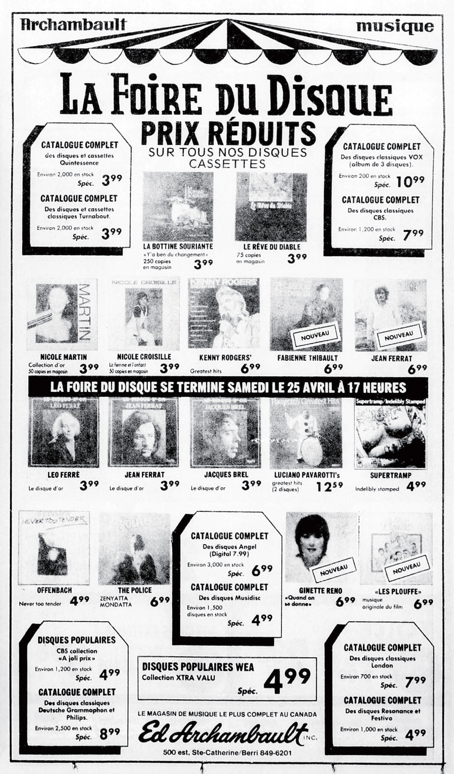 Léo Ferré - La Presse, 15 avril 1981, E. Vivre aujourd'hui