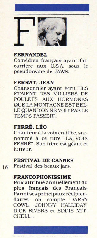 Léo Ferré - Croc, 1981, No 21