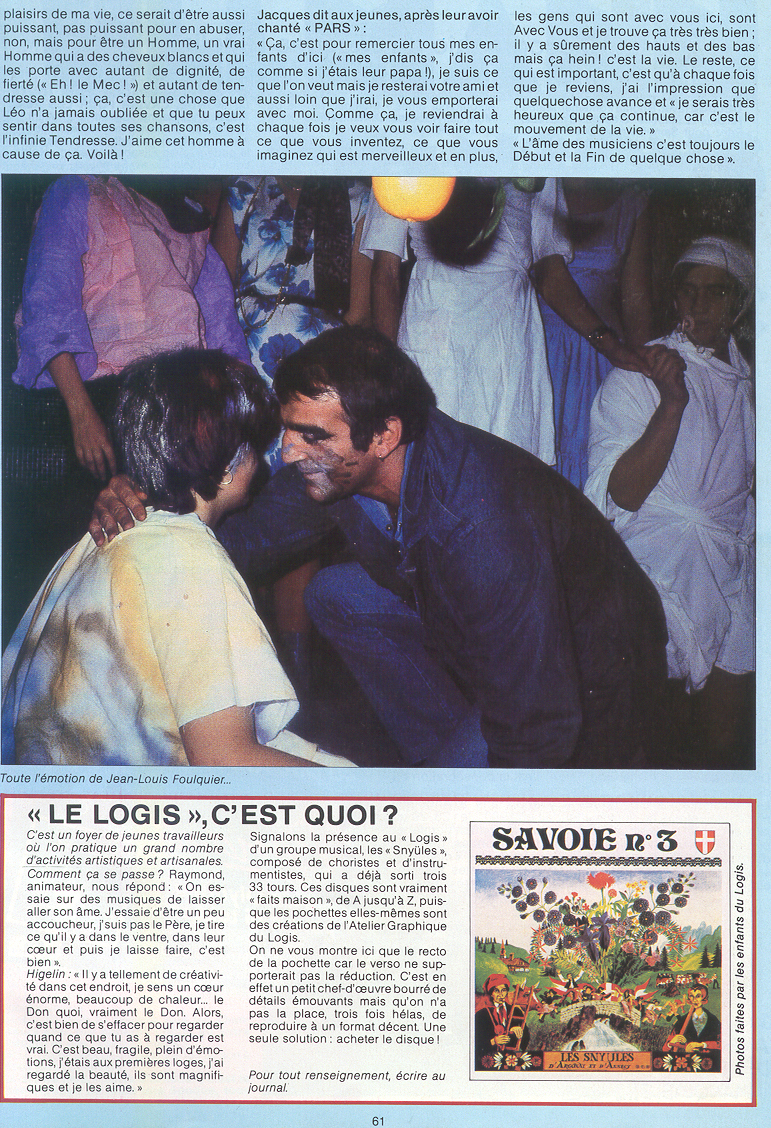 Léo Ferré - Chanson 83 N°1 de Janvier/Février 1983
