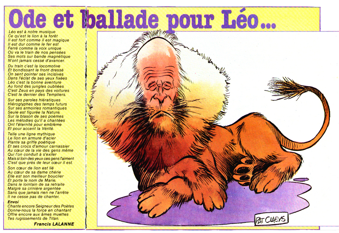 Léo Ferré - Chanson 83 N°2 de Mars/Avril 1983