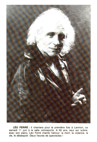 Léo Ferré - Ouest-France du 11 et 12/06/1983