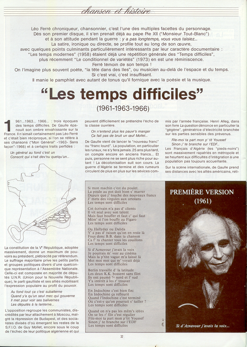Léo Ferré, Paroles et Musique N°33 1983