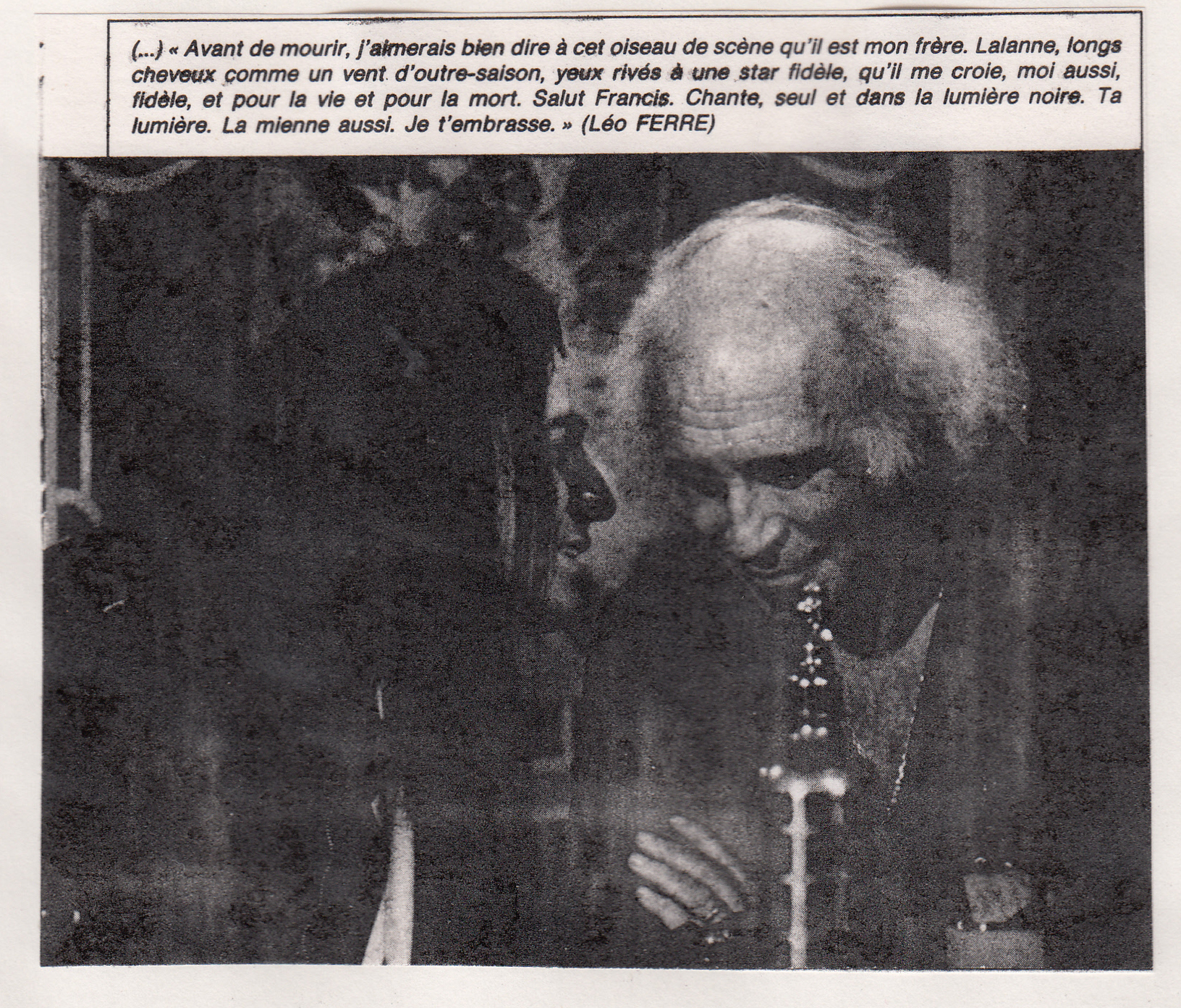 Léo Ferré - Paroles et musique n°62 de septembre 1986