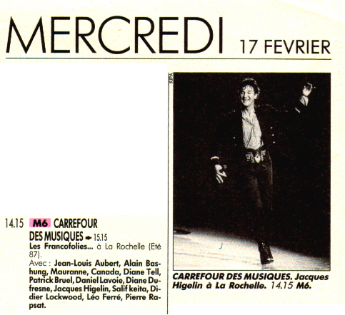 Léo Ferré - Télérama N°1987 du 10/02/1988