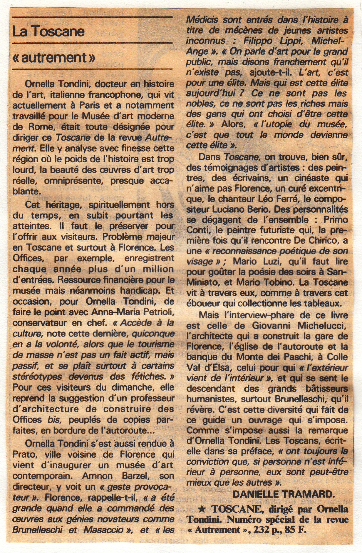 Léo Ferré - Le Monde du 22/06/1988