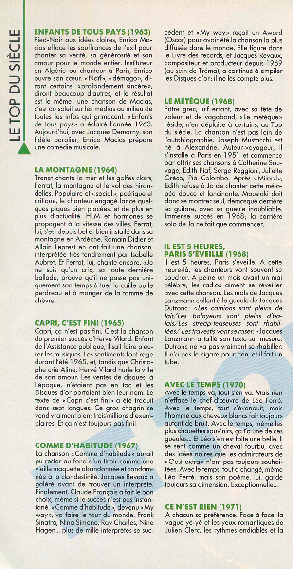 Léo Ferré - Paroles et Musique N°NS11, mensuel d'Octobre 1988