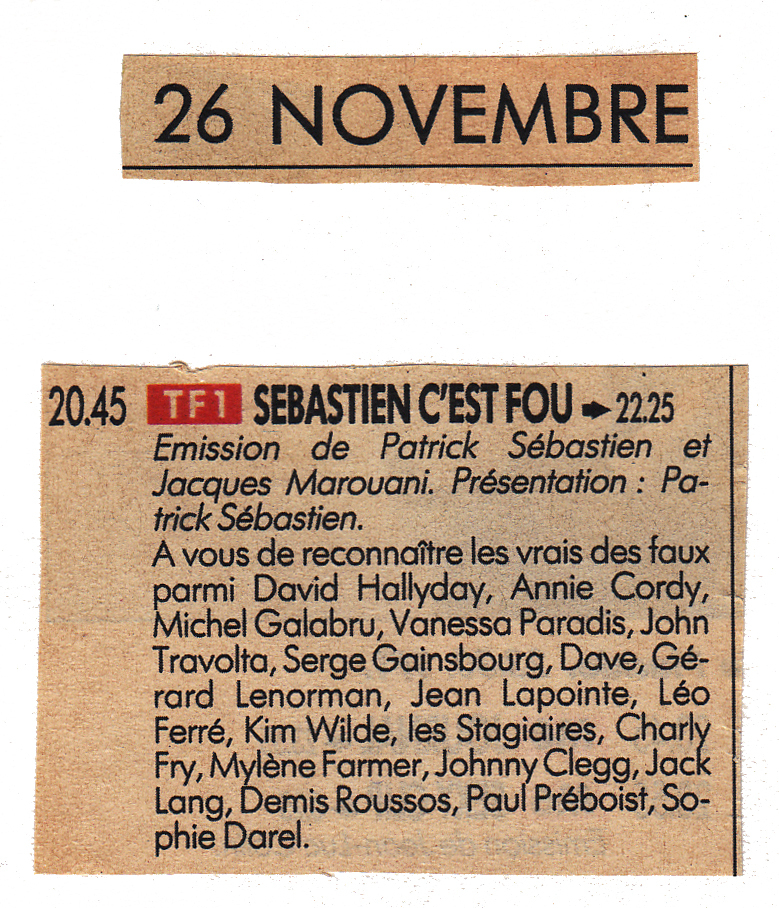 Léo Ferré - Télérama du 23/11/1988