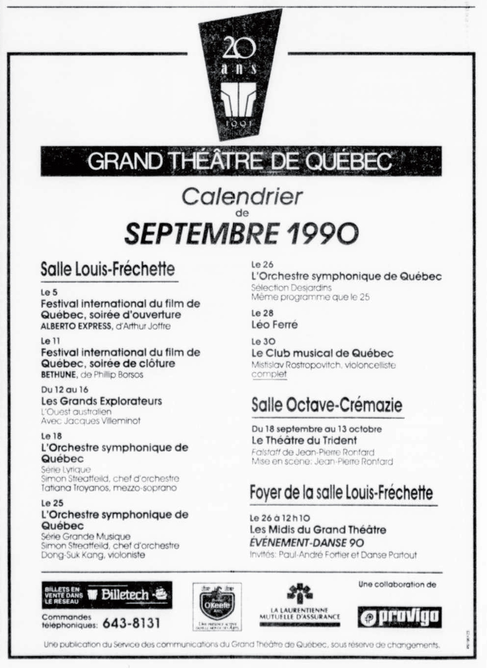 Léo Ferré - Le soleil, 1896- (Québec), 25 août 1990, Cahier D