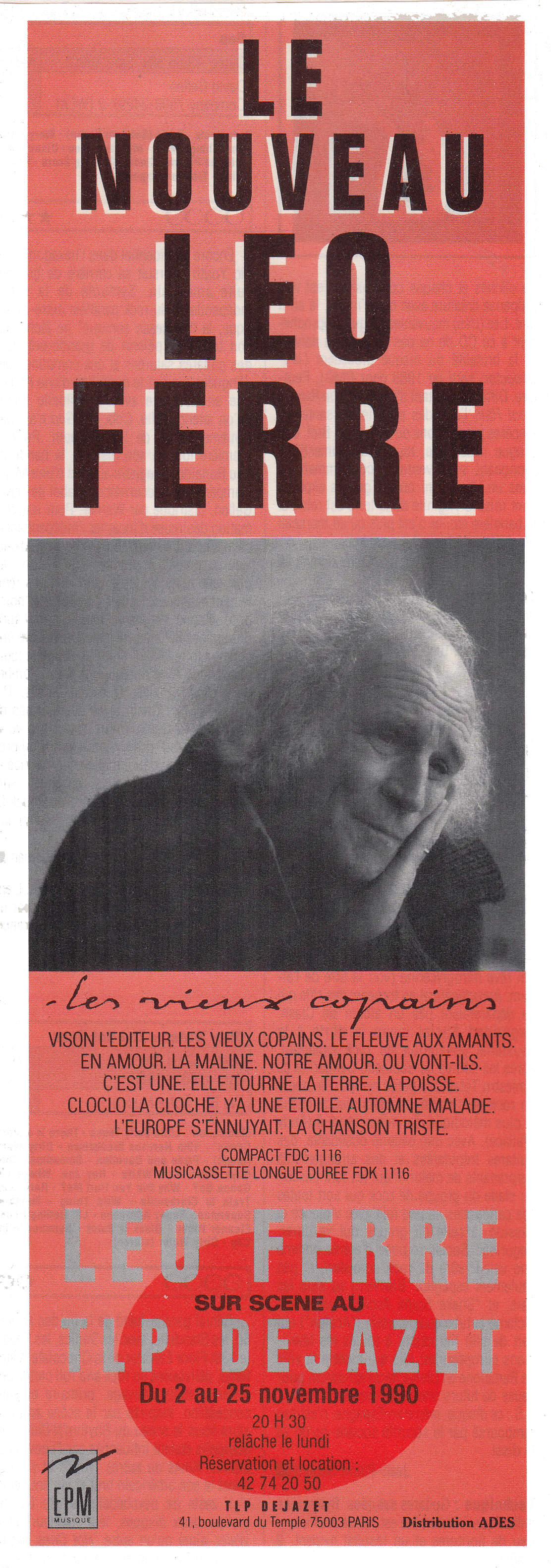 Léo Ferré - Compact d'octobre 1990