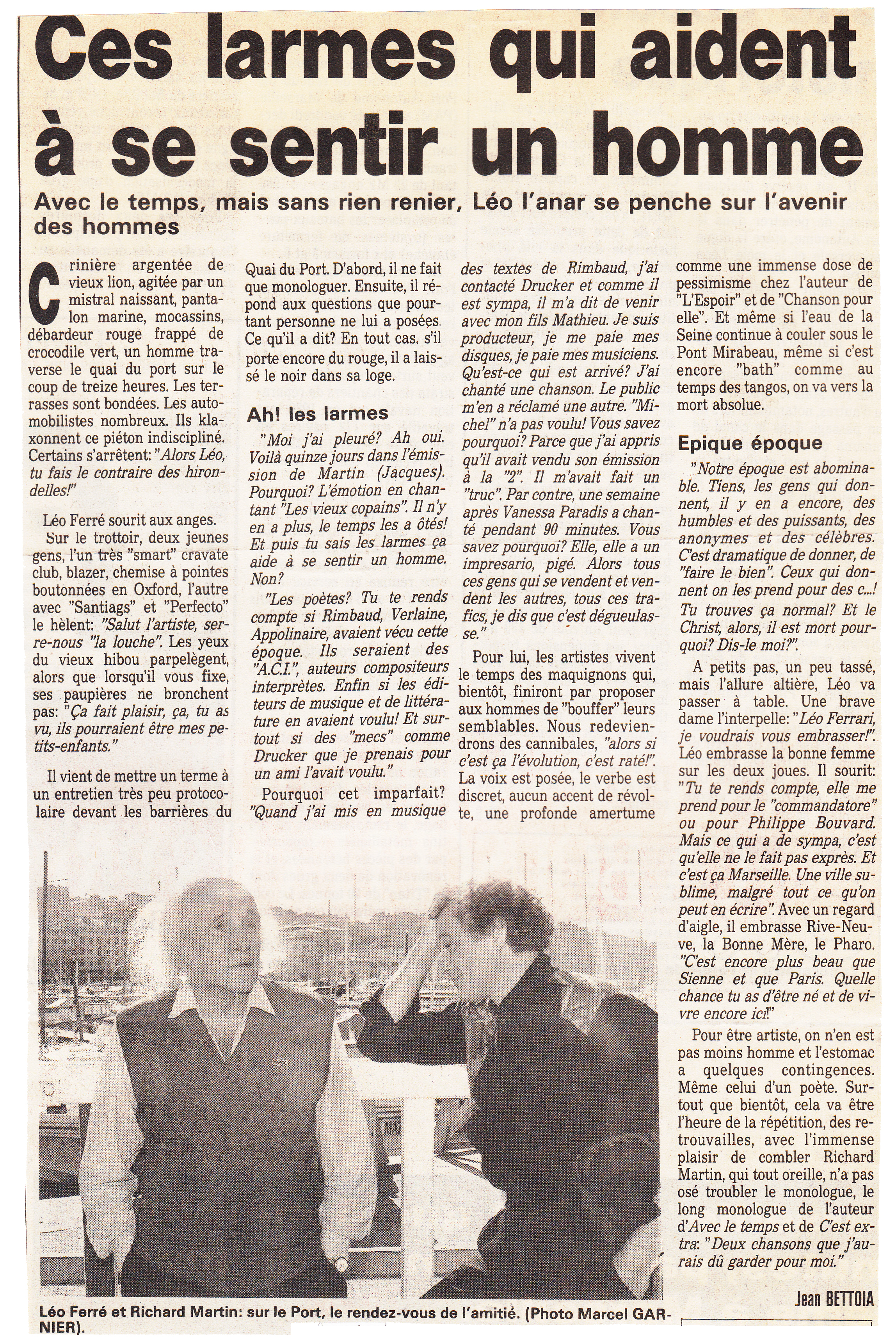 Léo Ferré - Le Méridional du 30/10/1990