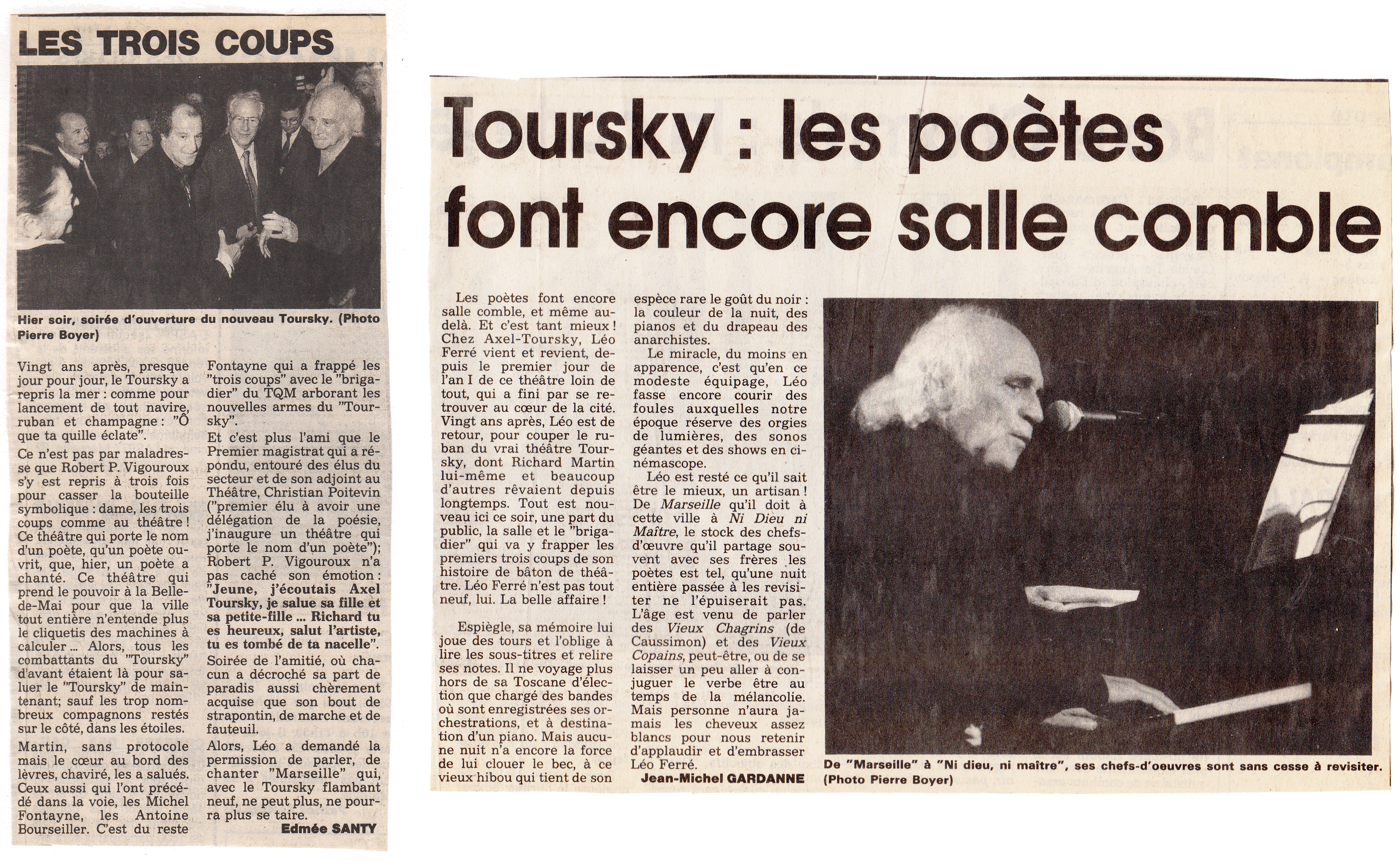 Léo Ferré - Le Provençal du 31/10/1990