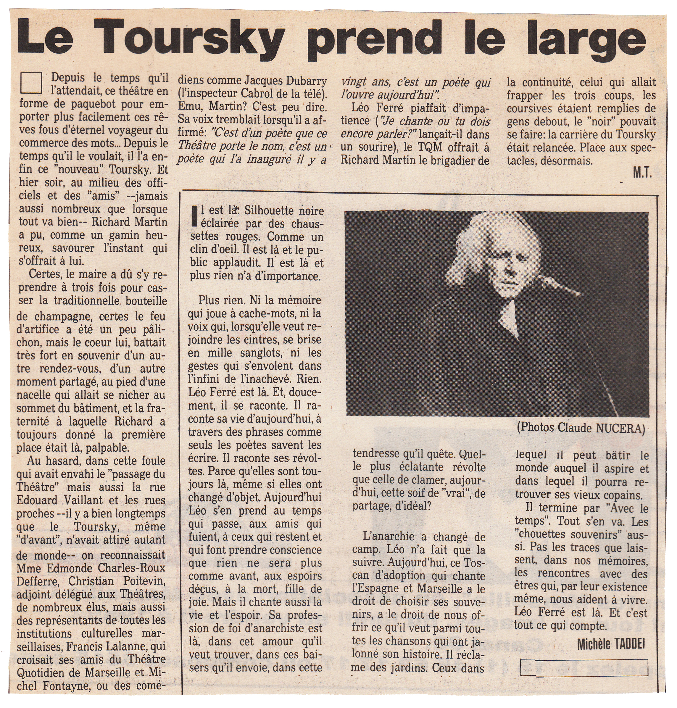 Léo Ferré - ??? du 31/10/1990