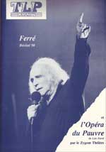 Léo Ferré - TLP-Déjazet (Paris) du 2 au 25 novembre 1990