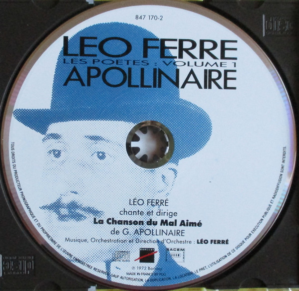Léo Ferré - Barclay, compilation Léo Ferré Les poètes
