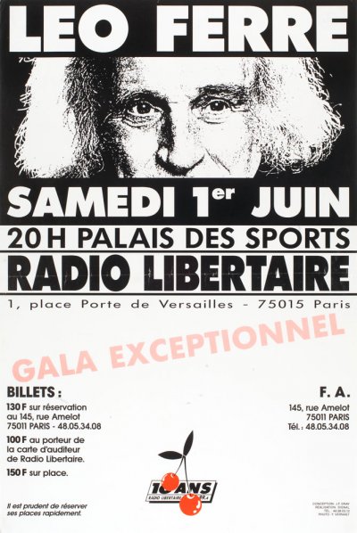 Léo Ferré - Gala Radio Libertaire le 01/06/1991