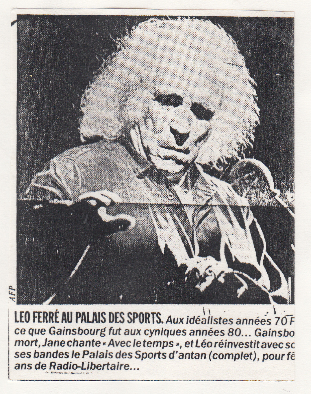 Léo Ferré - Libération du 01/06/1991