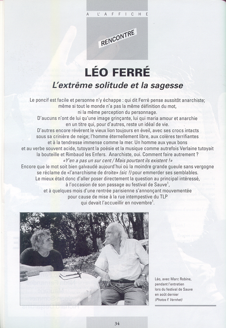 Léo Ferré Festival de Sauve