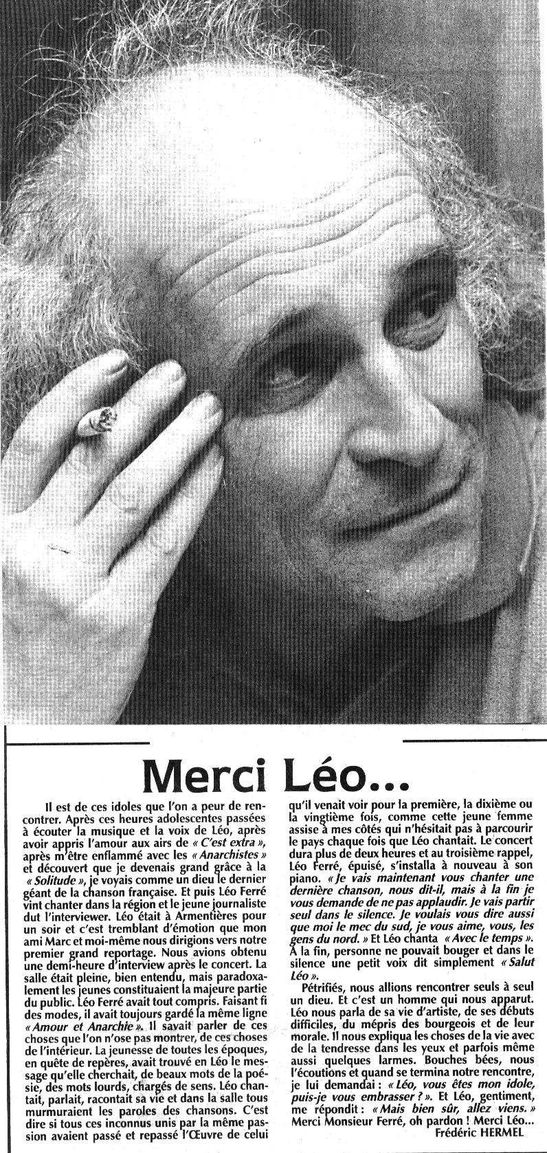 Léo Ferré - Merci Léo Ferré...