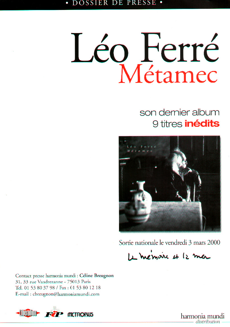Dossier de presse Métamec