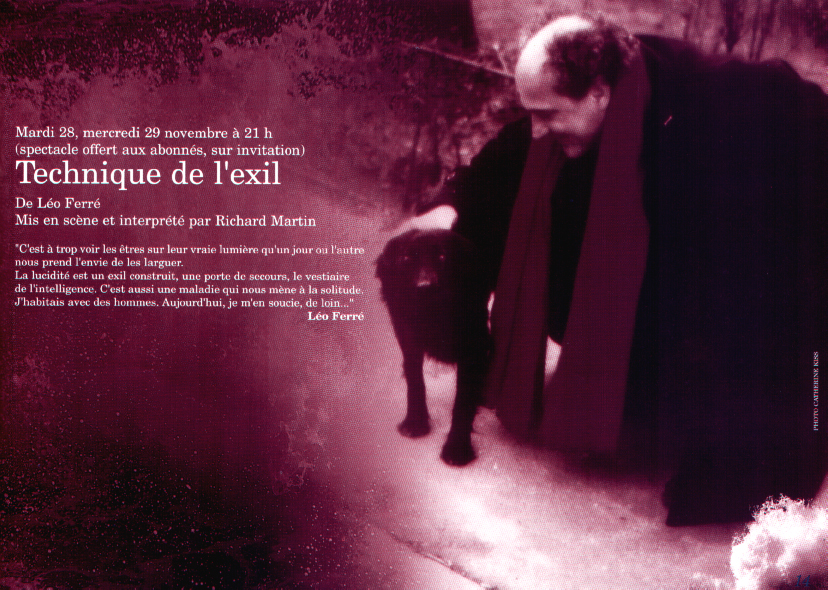 Théâtre Toursky- Saison 00-01