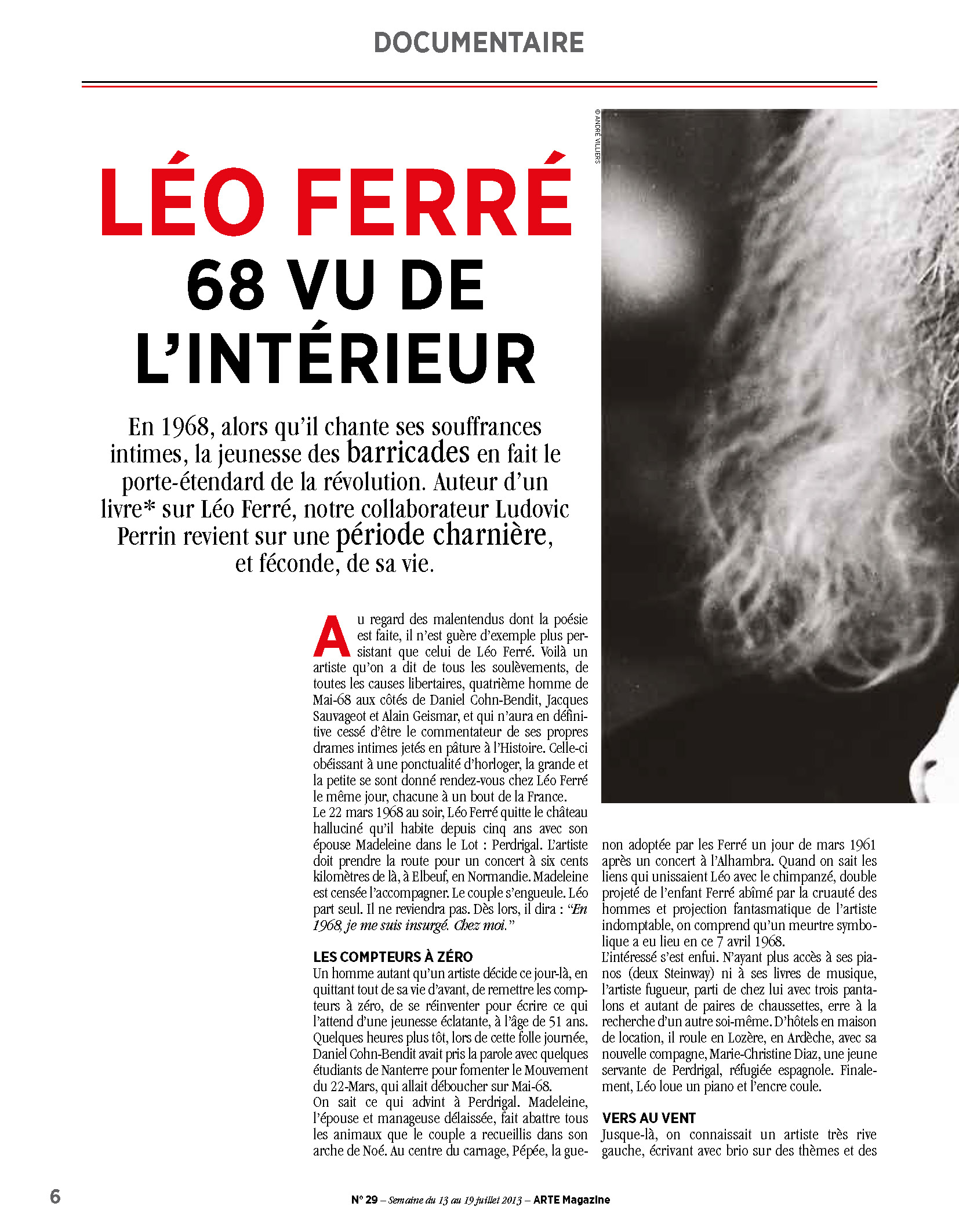  Arte Magazine du 13/07 au 19/2013 Génération Ferré