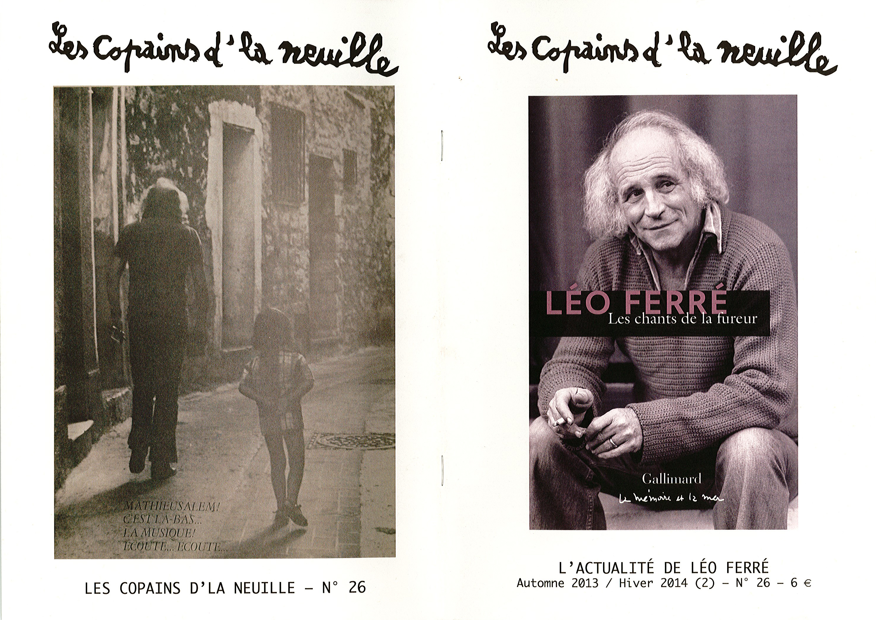 Léo Ferré Les copains d'la Neuille Automne - Hiver 2013/2014 N°26