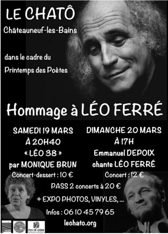 19/03/2016 Chateauneuf-les-bains Hommage à Léo Ferré