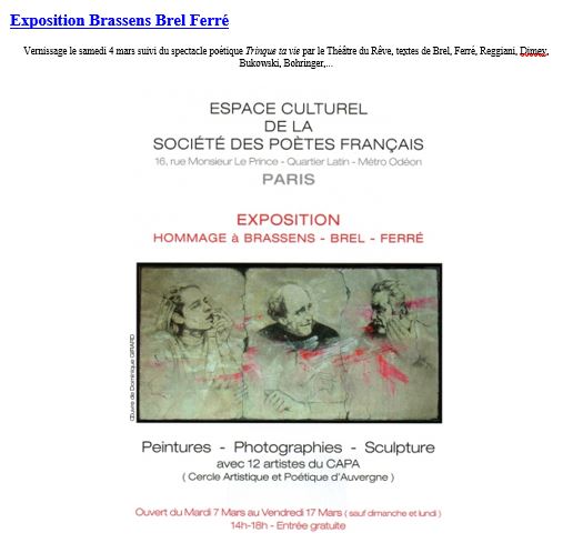 04/03/2017 exposition Brassens-Brel-Ferré