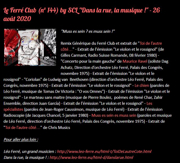 26/08/2020 LE FERRE CLUB by SCL Dans la rue, la musique !