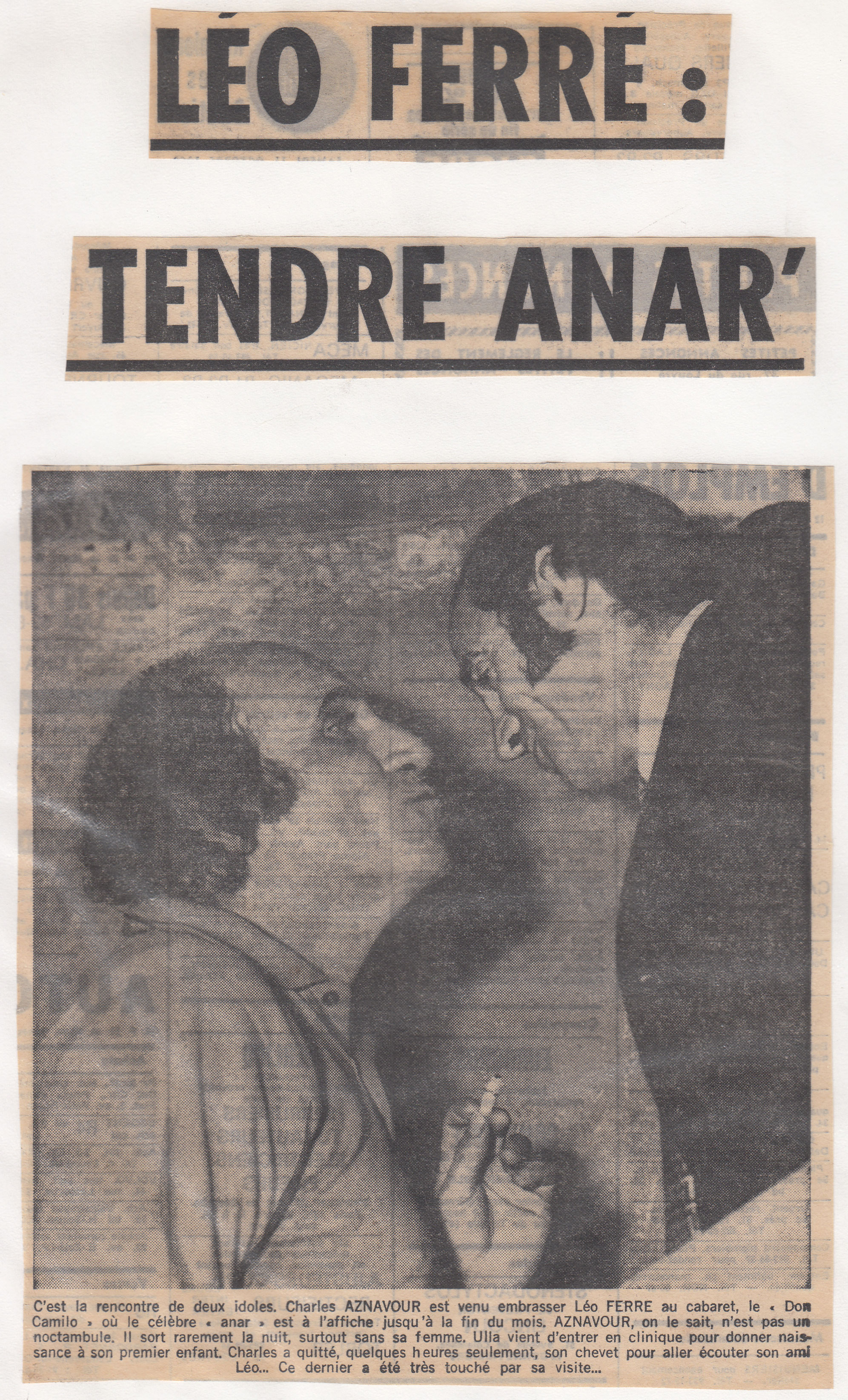 Léo Ferré - ?Paris-Jour du 10 & 11 octobre 1969