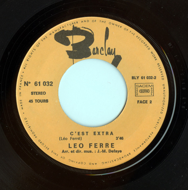 Léo Ferré - Barclay 61 032