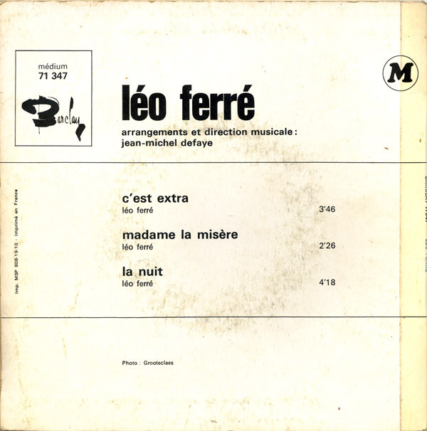 Léo Ferré - Barclay 71 347